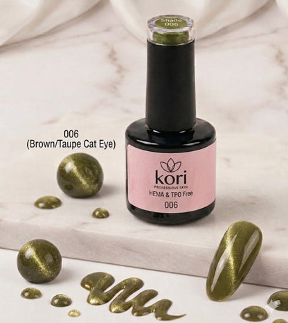Kōri 9D Cat Eye Gel Nail Paints | Magnetic Multi-Dimensional Effect | Salon-Quality Formula