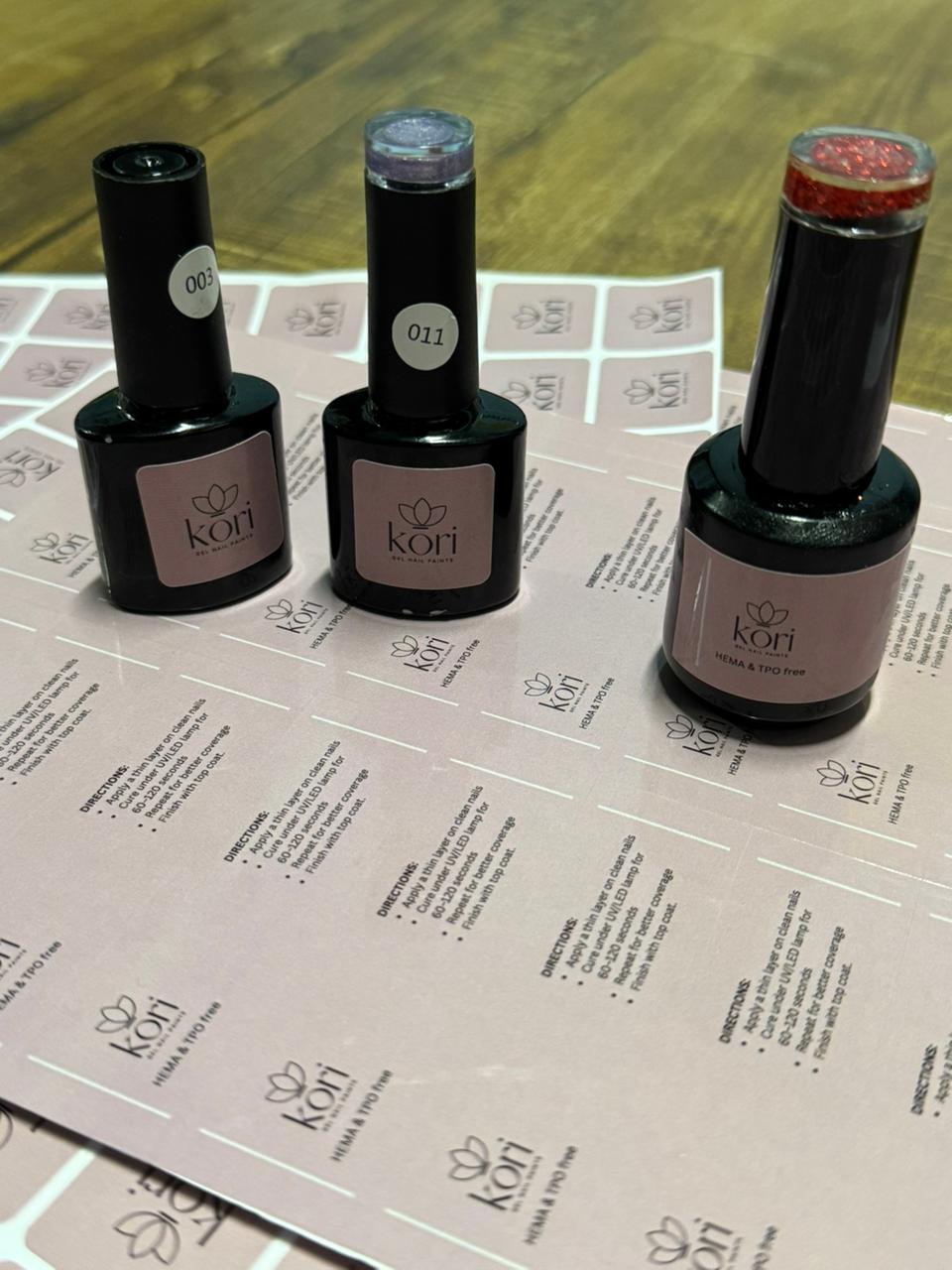 Kōri Gel Nail Paints | Long-Lasting Salon Formula | HEMA & TPO Free