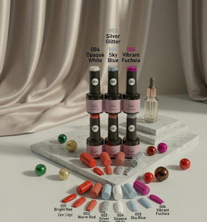 Kōri Gel Nail Paints | Dazzling Sparkle & Shine | Professional Gel Formula