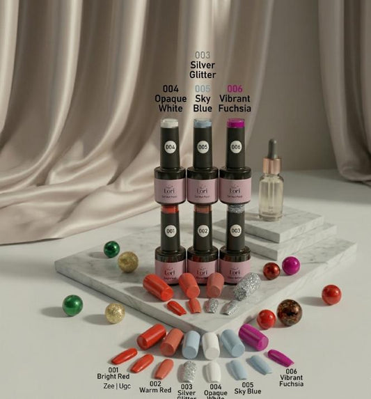 Kōri Gel Nail Paints | Dazzling Sparkle & Shine | Professional Gel Formula