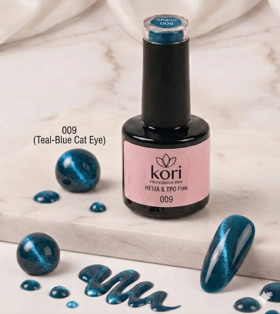 Kōri 9D Cat Eye Gel Nail Paints | Magnetic Multi-Dimensional Effect | Salon-Quality Formula