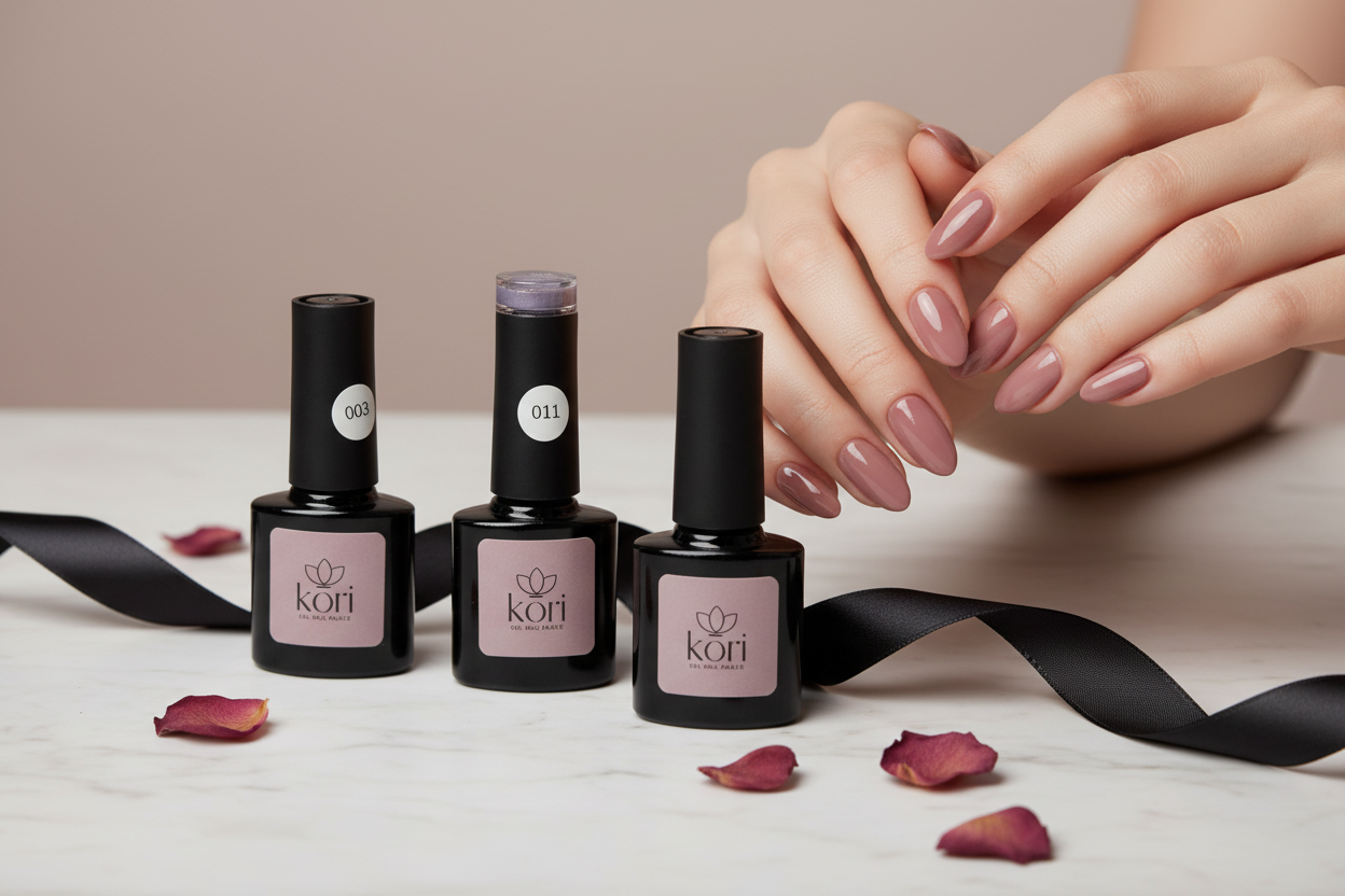 Kōri Gel Nail Paints Aesthetic Banner